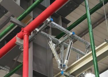平舆该抗震支架的整体式支吊架结构协调性好